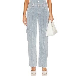 Ena Pelly 'Diana' Blue Denim Utility Cargo Jean Size 28